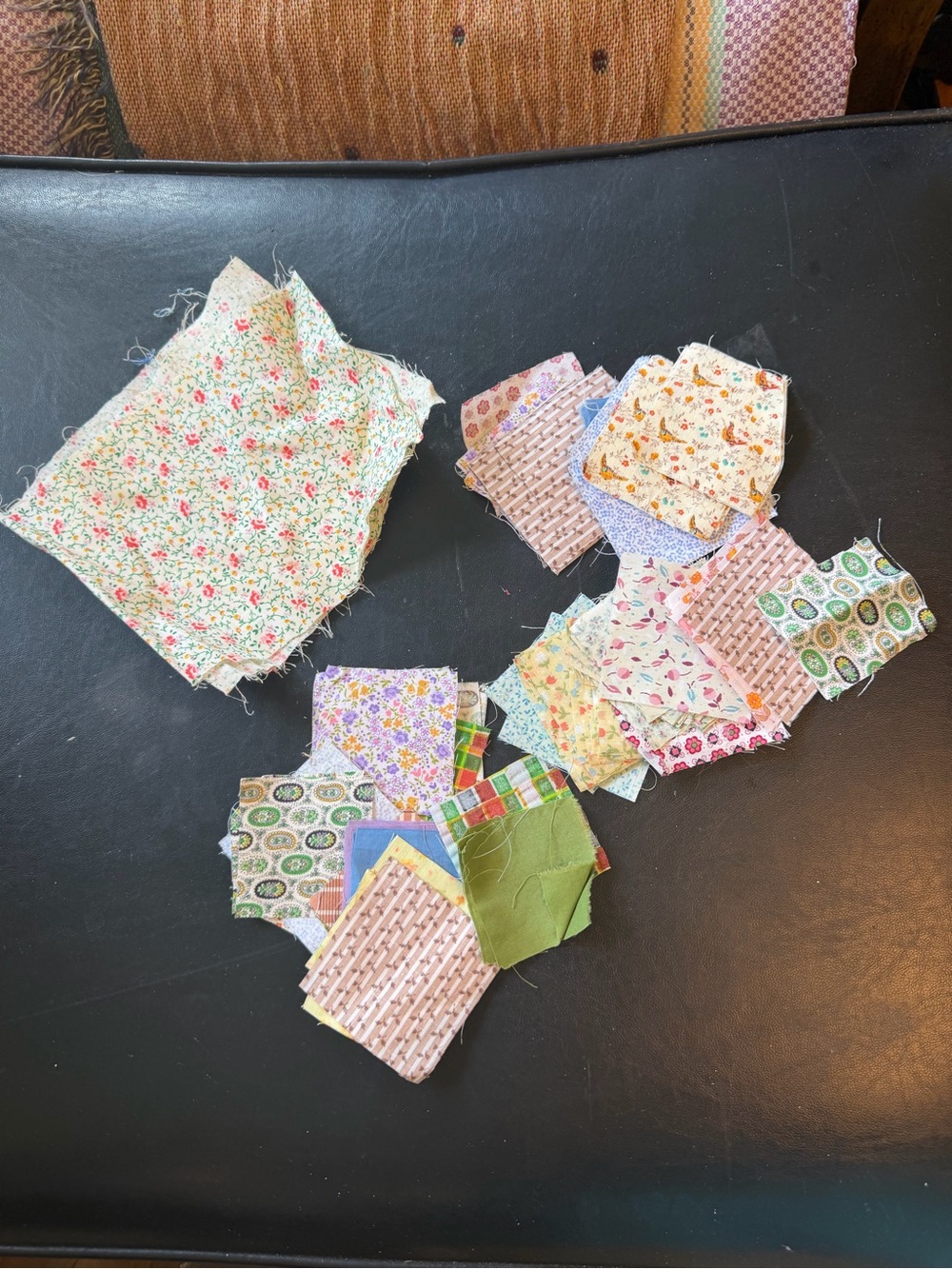 Vintage lot quilt squares